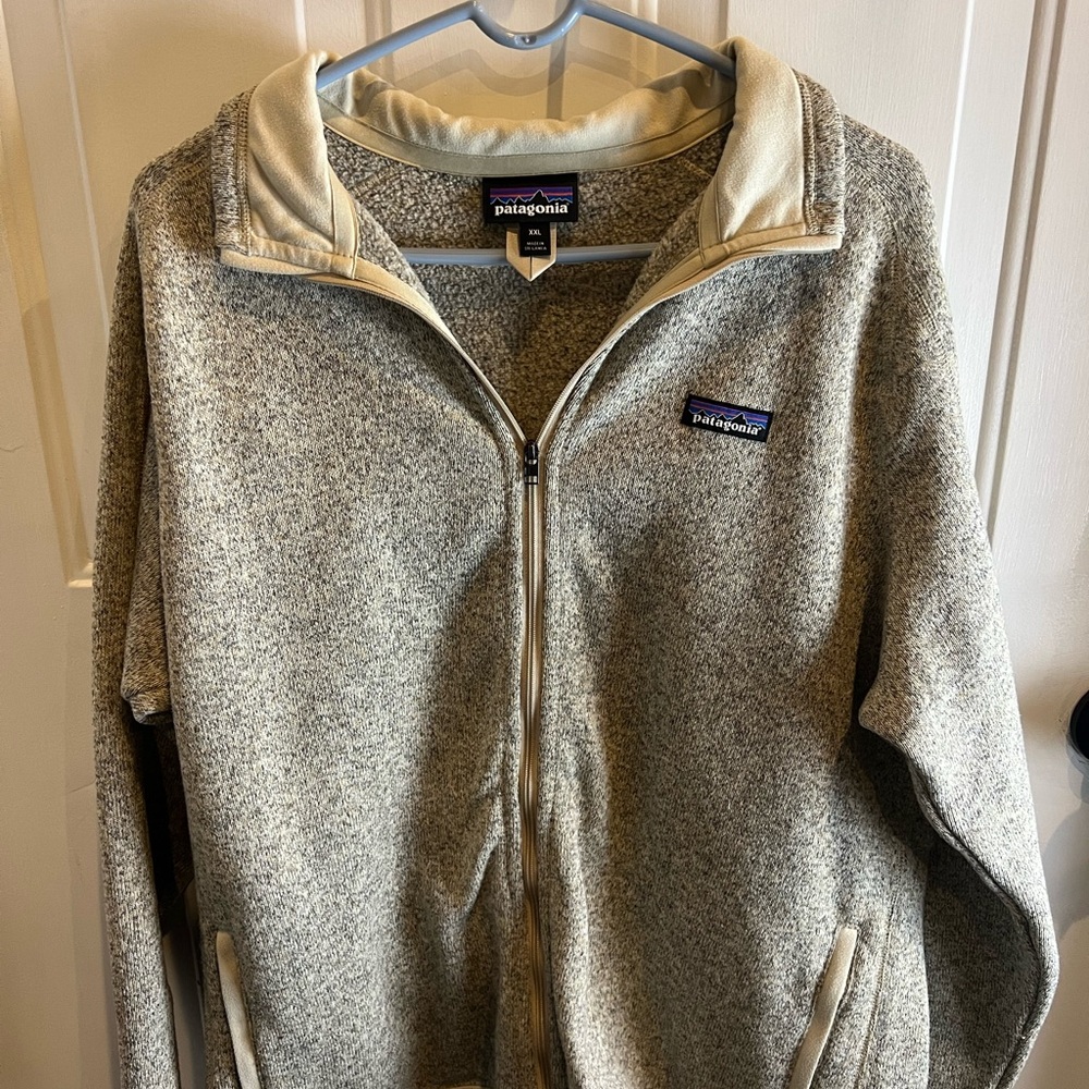Patagonia Heathered Gray Zip-Up Fleece